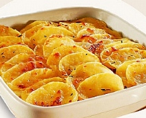 Batatas Gratinadas com Bacon