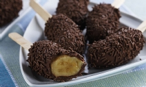 Banana com chocolate